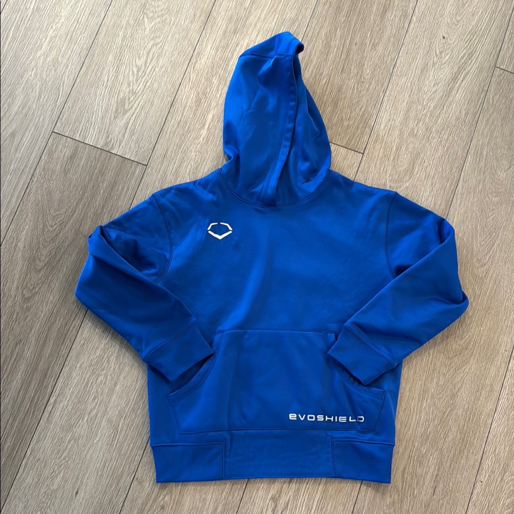 Evoshield boys Blue Hooded sweatshirt size youth medium